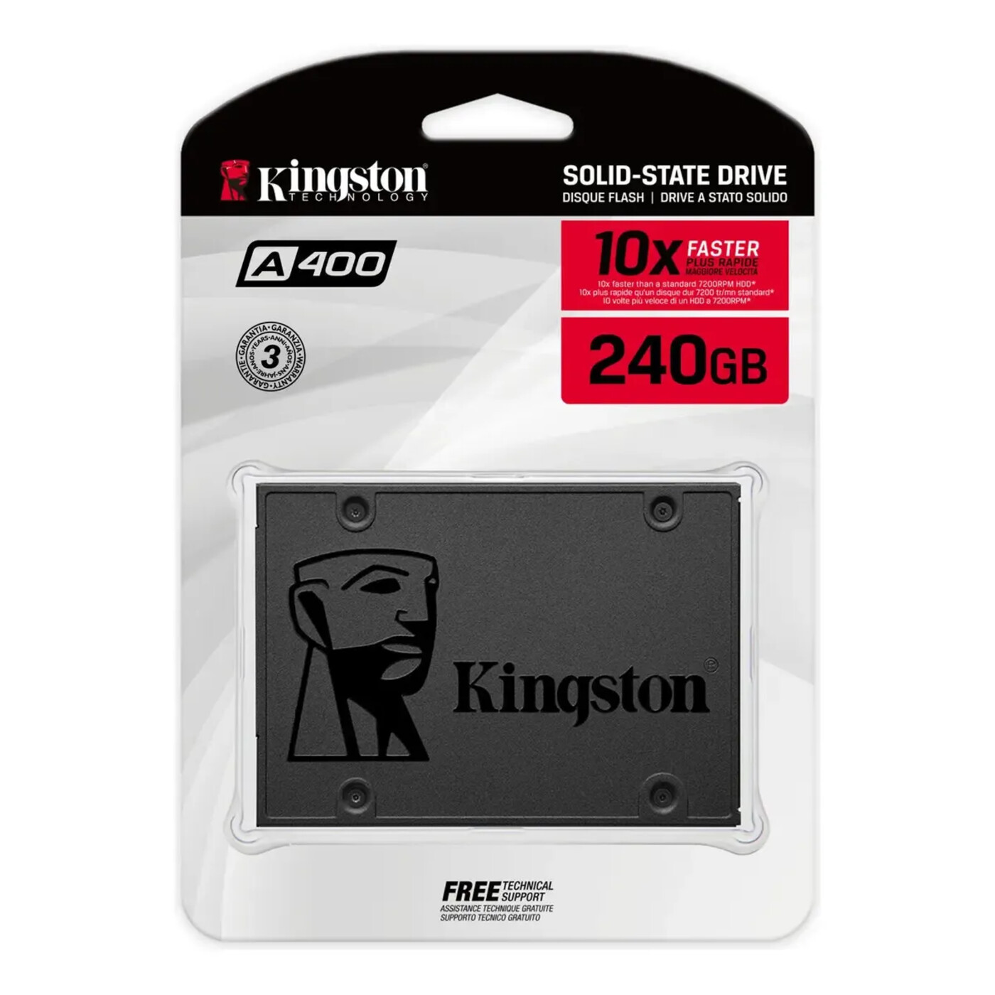 SSD Kingston A400 240GB SATA, foto do anuncio no Mercado Livre