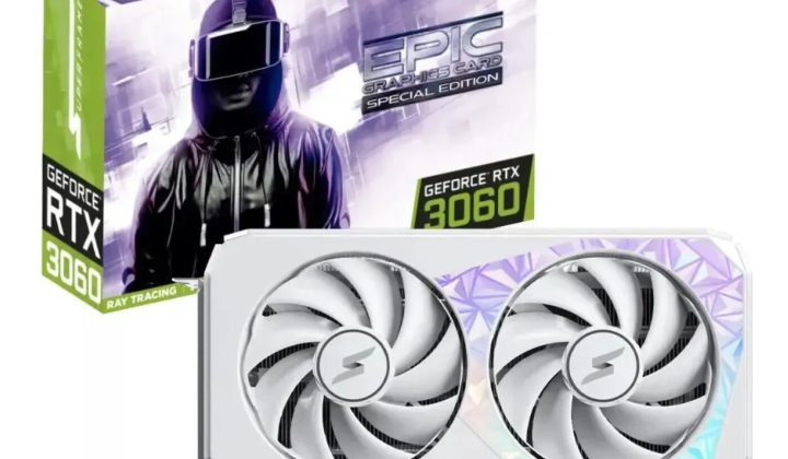 Placa de video RTX 3060 de 12GB, foto do anuncio no Mercado Livre