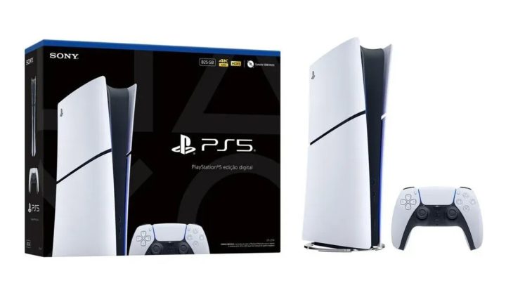 Console Playstation 5 Edicao Digital 825GB, foto do anuncio no Mercado Livre