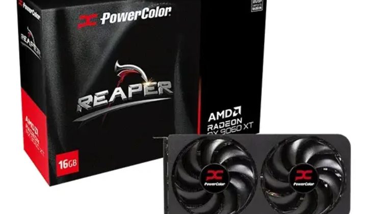 Placa de video AMD Radeon RX 9060 XT de 16GB PowerColor, foto do anuncio no Mercado Livre