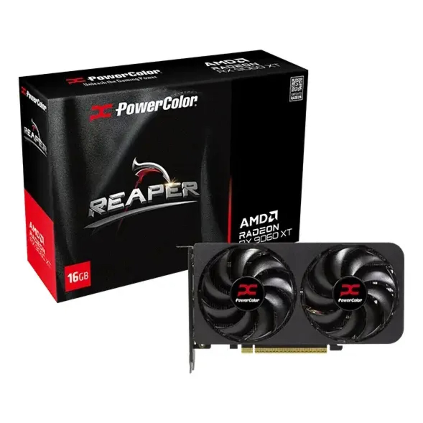 Placa de video AMD Radeon RX 9060 XT de 16GB PowerColor, foto do anuncio no Mercado Livre